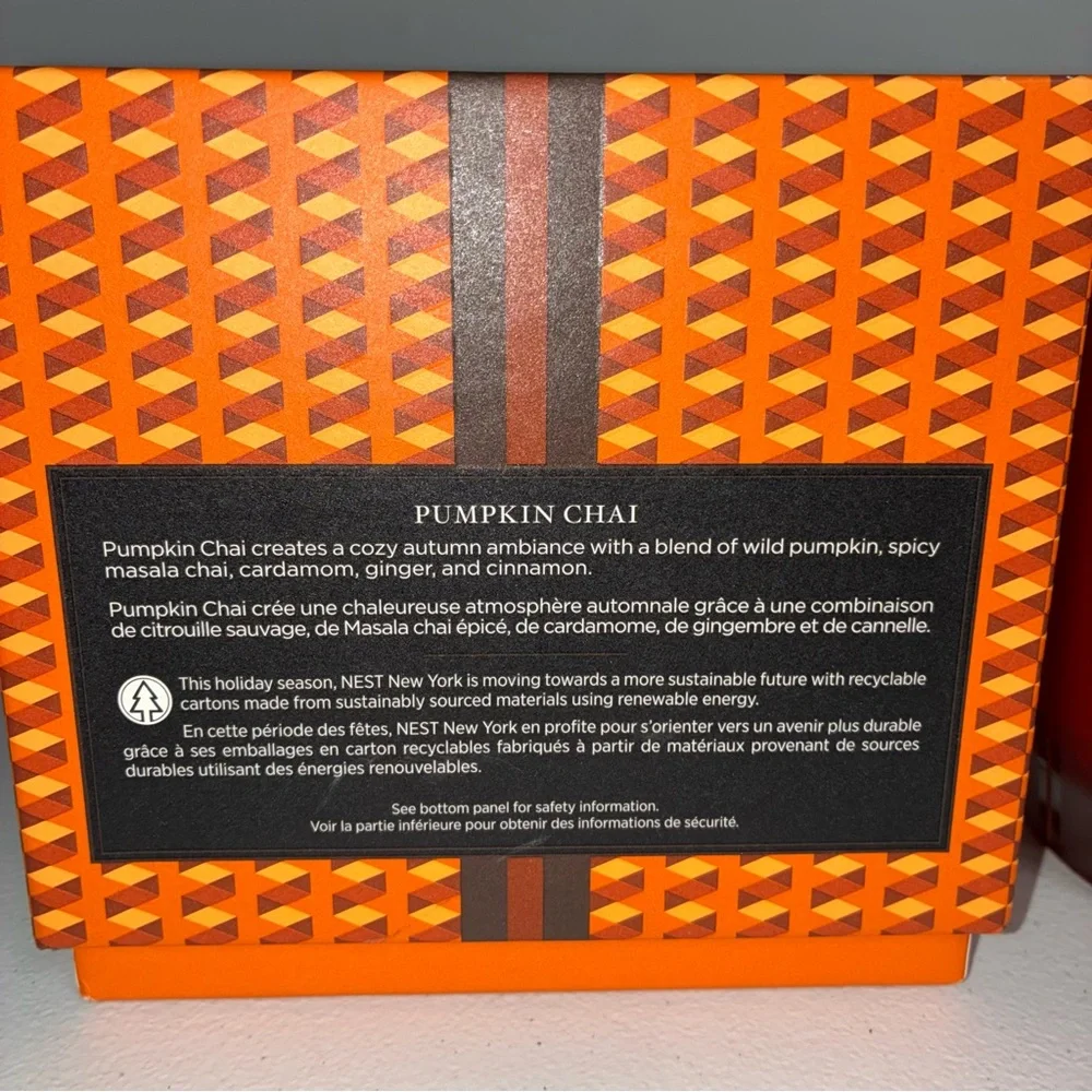 NEST NEW YORK Pumpkin Chai 3-Wick Candle  21.1 oz - - Picture 3 of 4